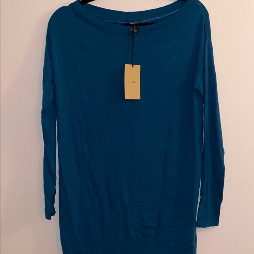 Halogen blue sweater new with tags!